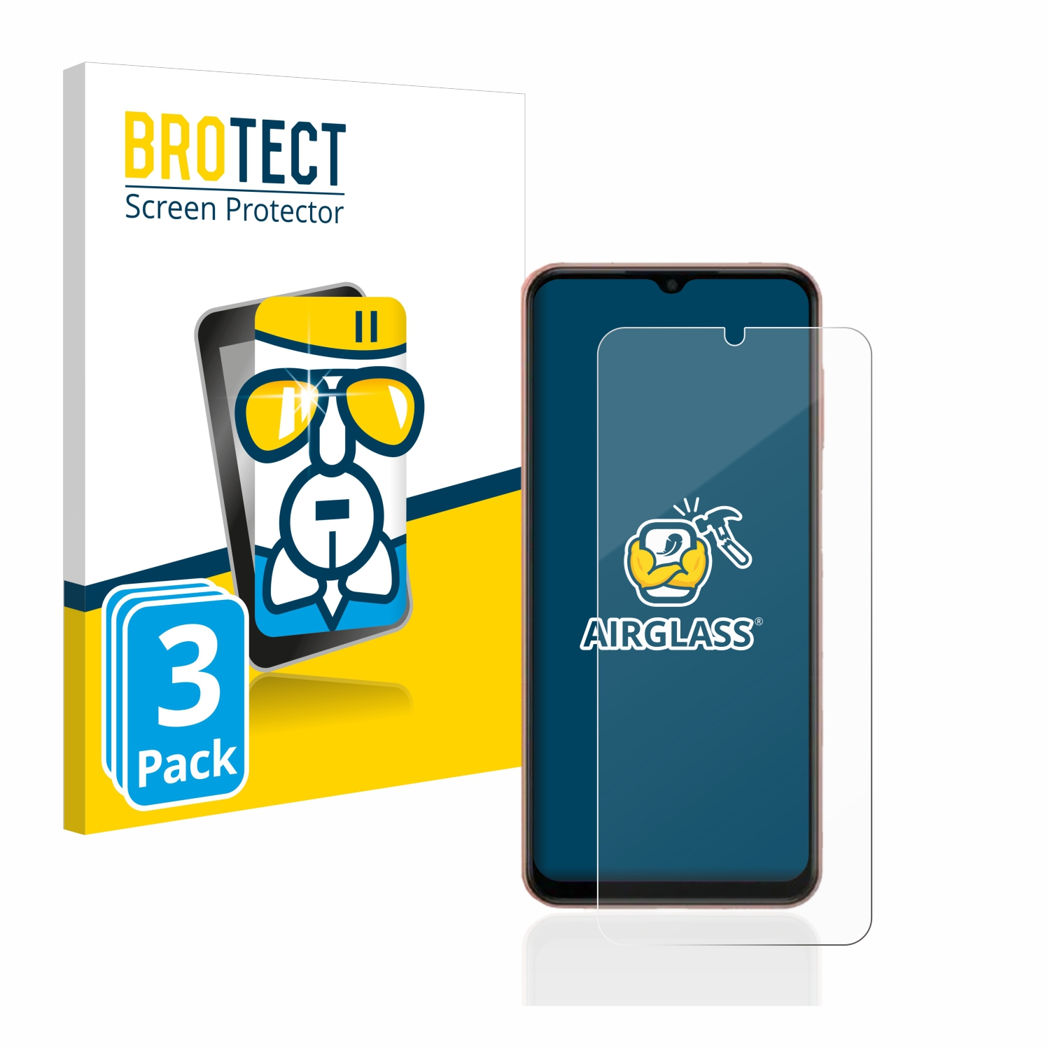 BROTECT 3x Airglass klare Schutzfolie(für F14) Samsung Galaxy
