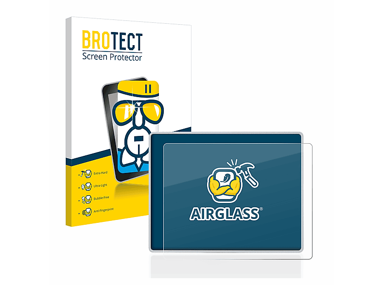 BROTECT Airglass klare Schutzfolie(für Motorola Advisor TPG2200 Tetra-Pager)