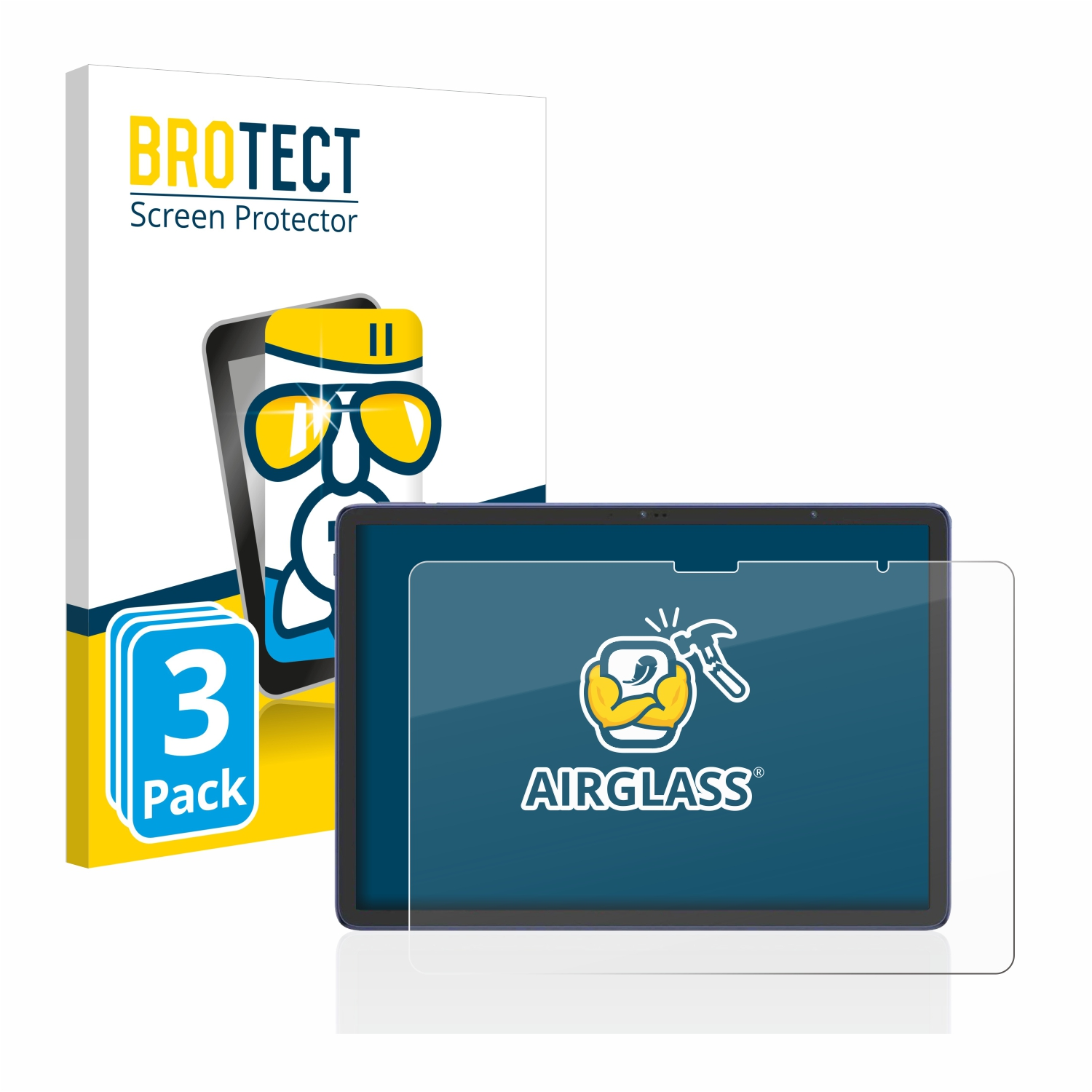 BROTECT 3x Airglass klare 12 TCL Pro) NxtPaper Schutzfolie(für