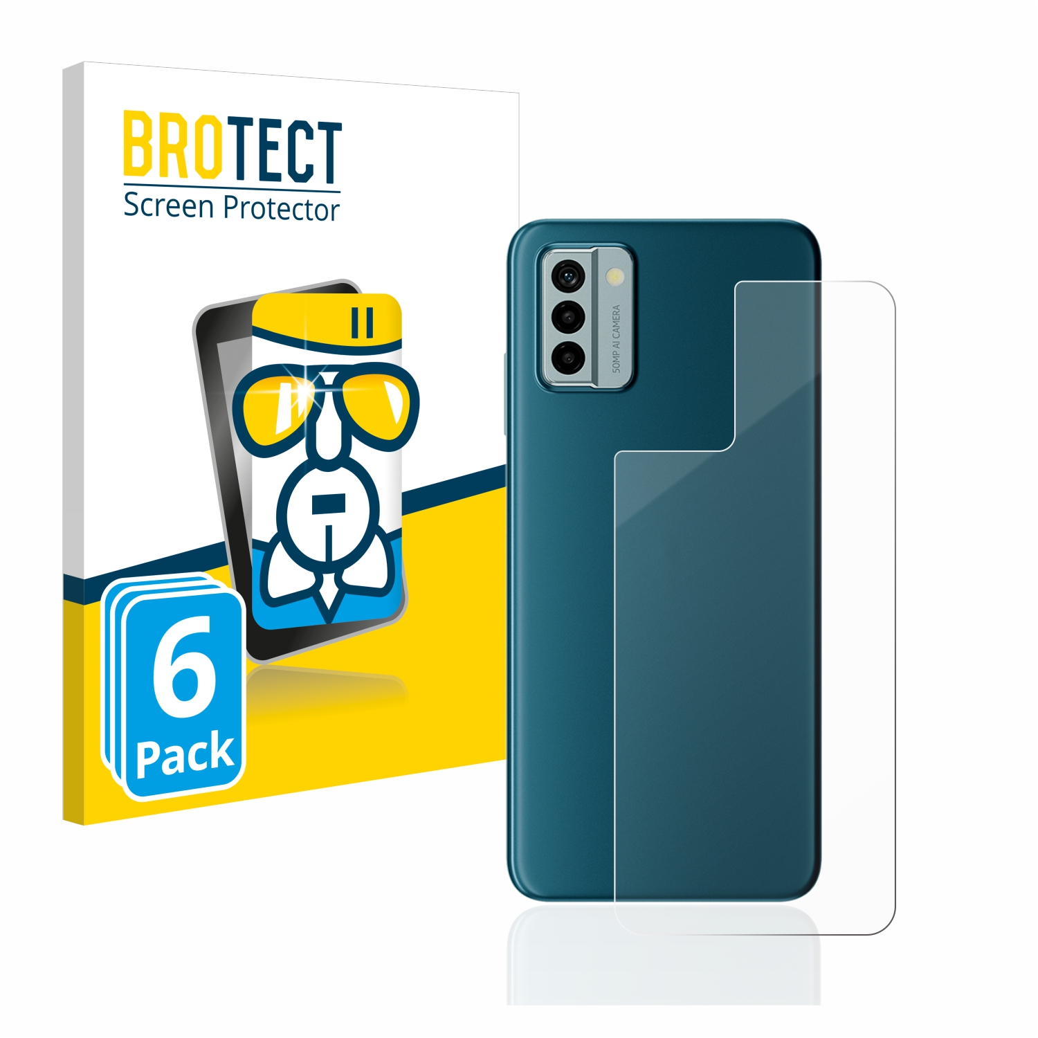 BROTECT 6x Airglass Nokia klare G22) Schutzfolie(für