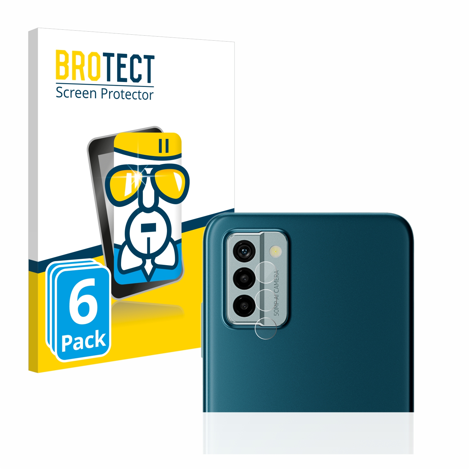 BROTECT 6x Airglass G22) klare Nokia Schutzfolie(für