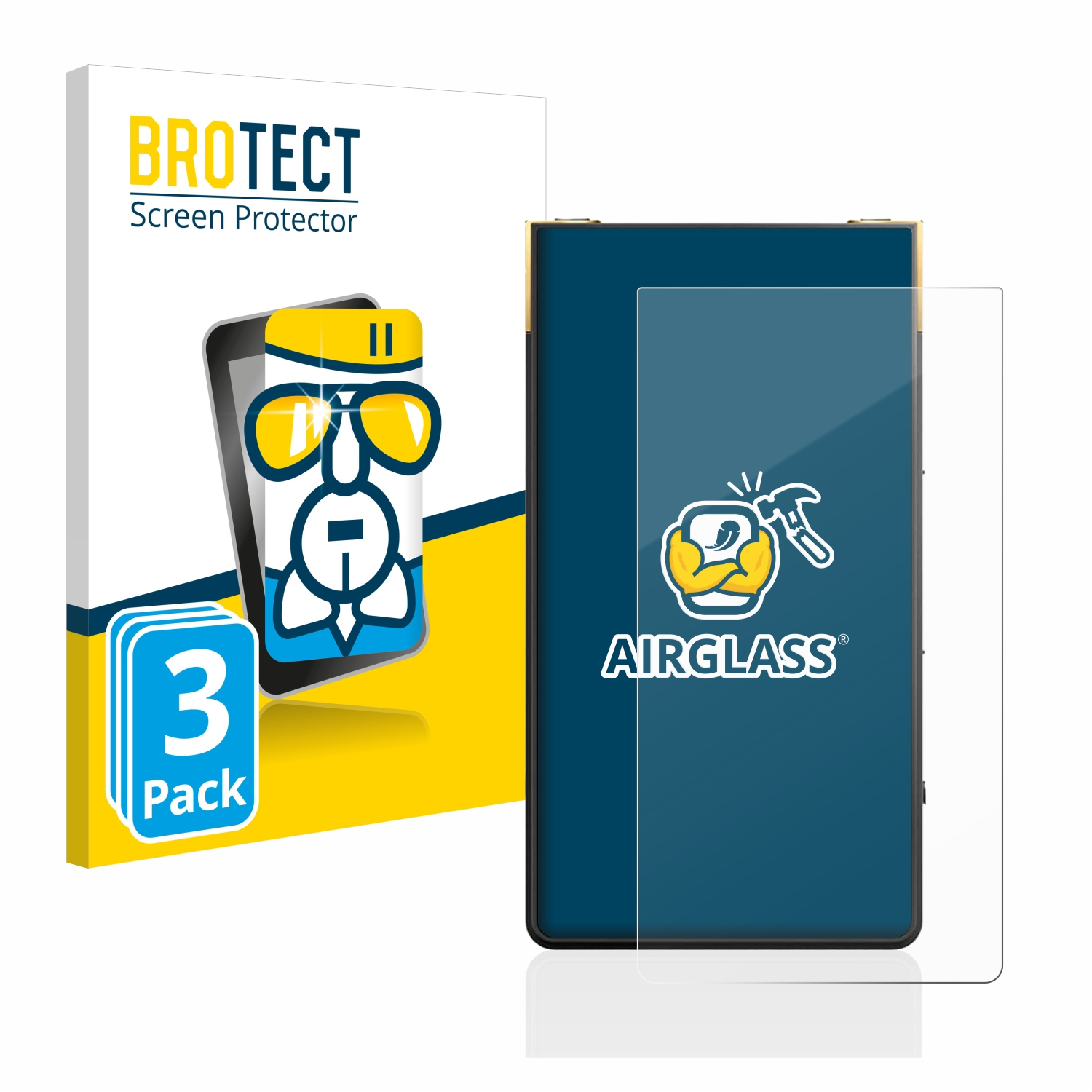 3x BROTECT Walkman Schutzfolie(für Sony Airglass klare NW-ZX707)