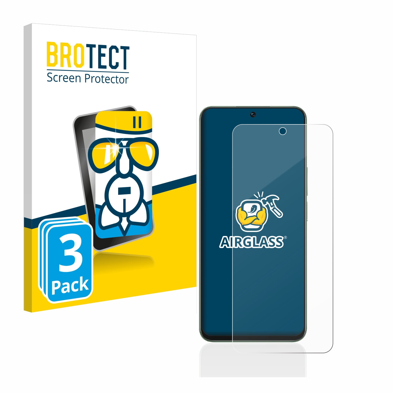 BROTECT 3x Schutzfolie(für 7T Honor Pro) Play Airglass klare