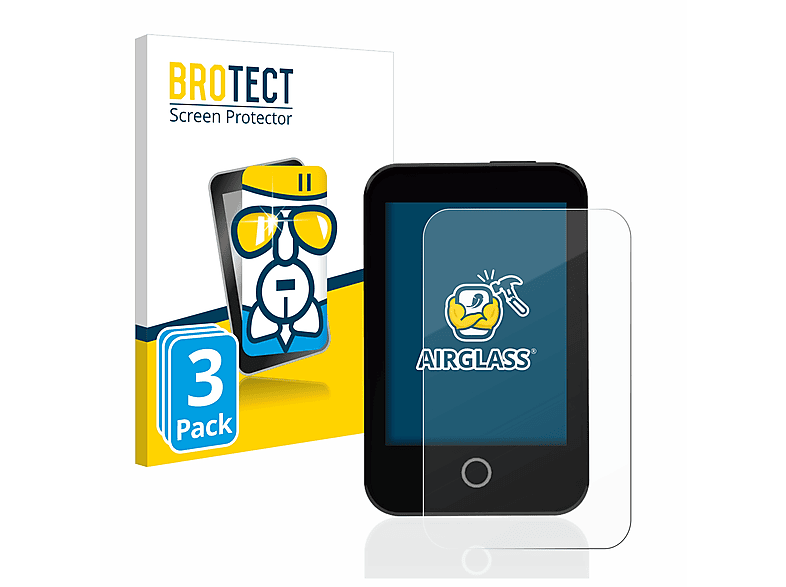 BROTECT 3x Airglass Schutzfolie(für Medtrum klare CGM) Touchcare nano