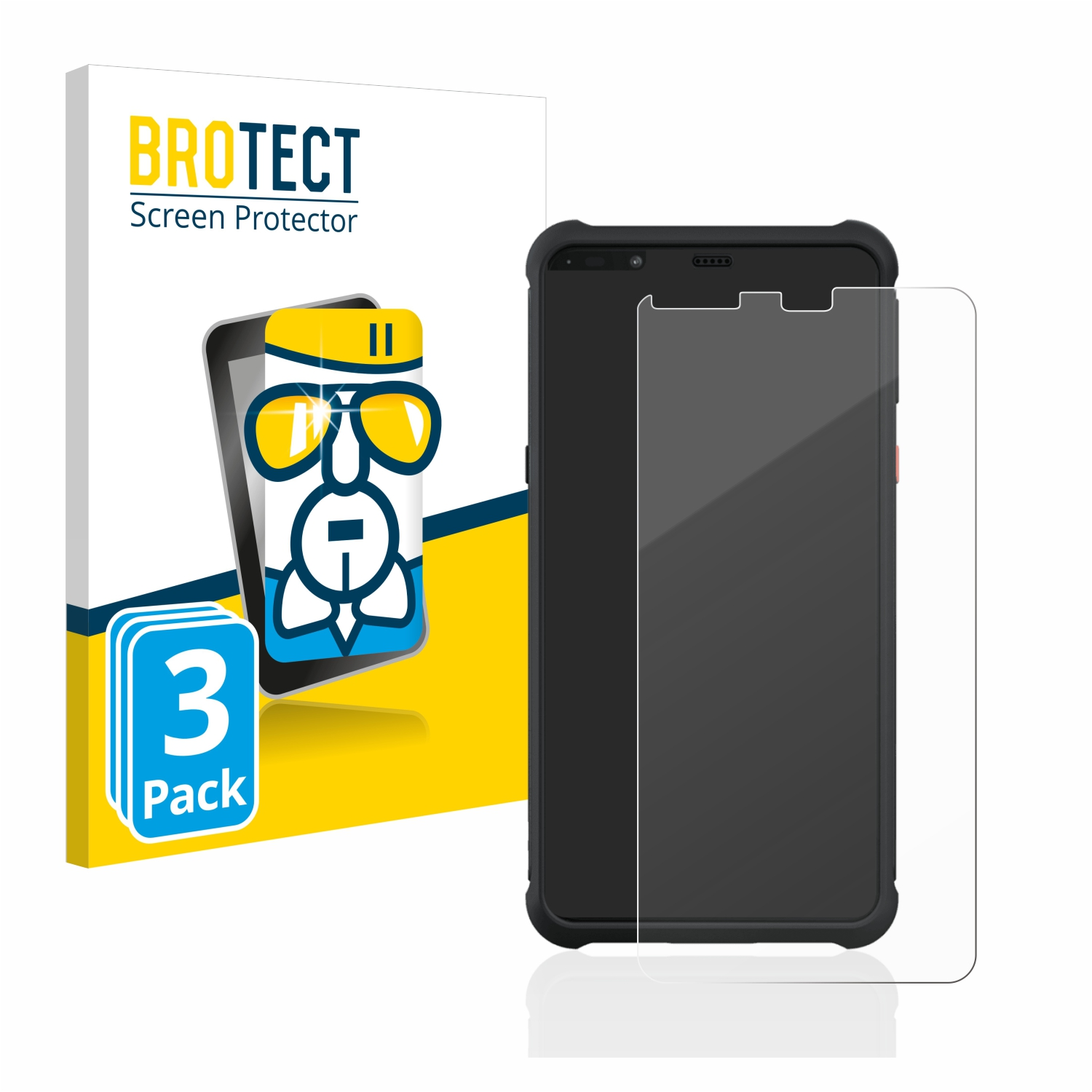 BROTECT 3x Airglass klare Bartec Pixavi Phone) Schutzfolie(für