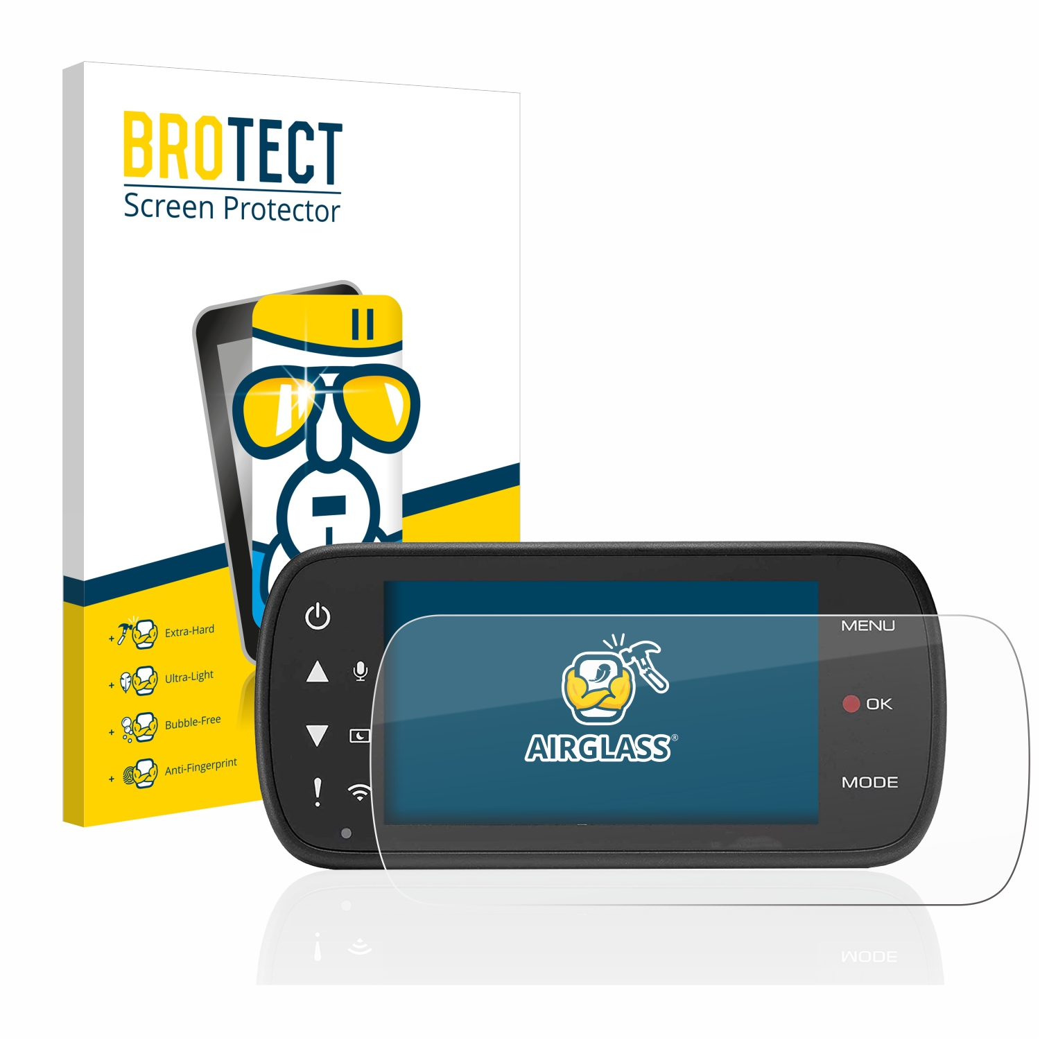 BROTECT Airglass klare Schutzfolie(für Kenwood DRV-A601W)