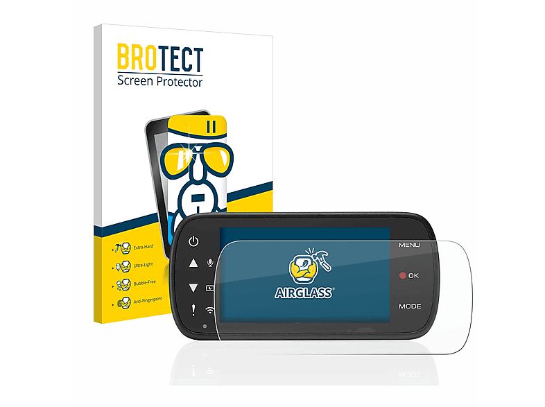 BROTECT Airglass klare Schutzfolie(für DRV-A601W) Kenwood
