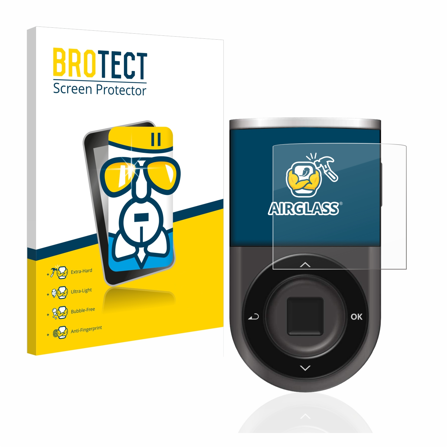 BROTECT Airglass klare Schutzfolie(für Wallet) Biometric D’CENT
