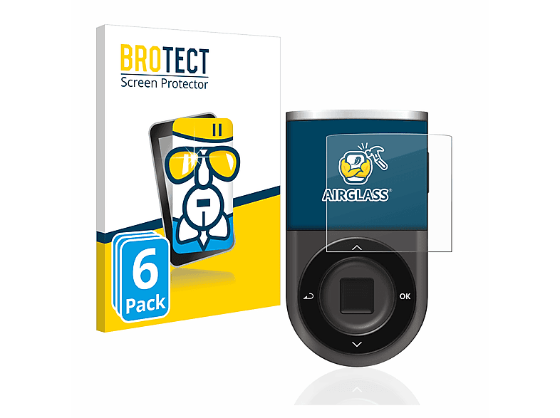 BROTECT 6x Airglass klare Schutzfolie(für D’CENT Biometric Wallet)