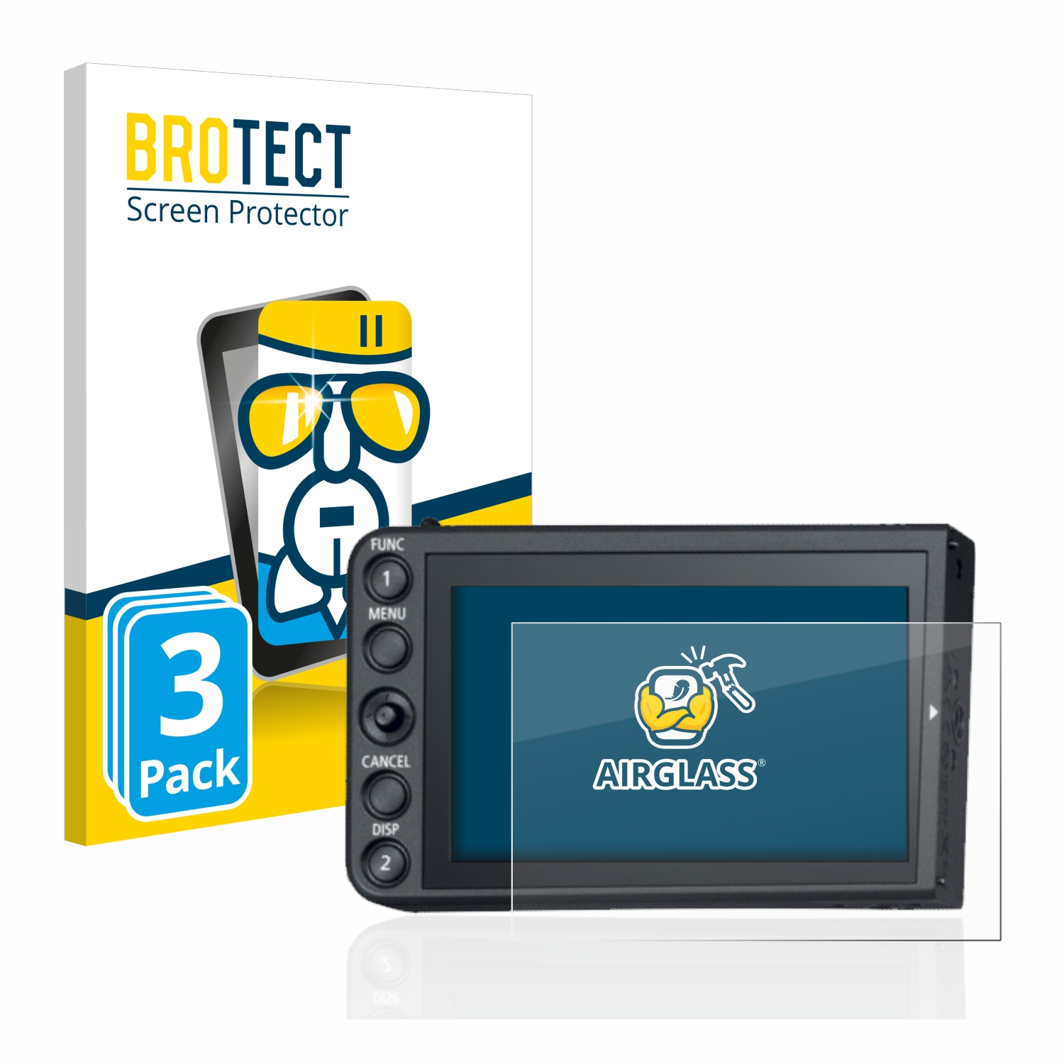 BROTECT 3x LM-V1) Schutzfolie(für Monitor Canon LCD Airglass klare