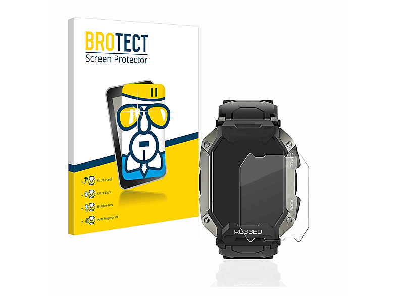 BROTECT Airglass klare Schutzfolie(für Kospet Tank M1 Pro) | Smartwatch Schutzfolien & Gläser