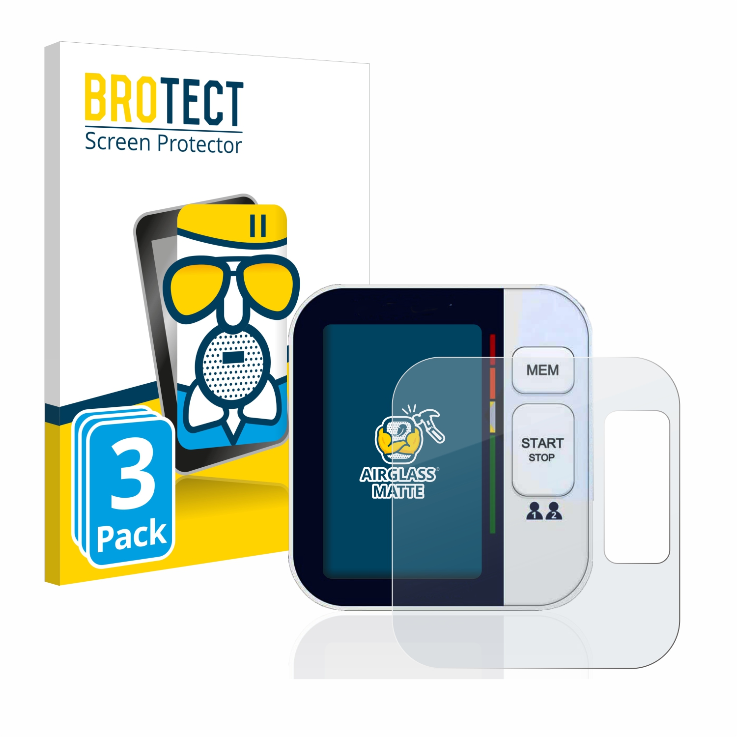 BROTECT 3x Airglass matte Comfort Visomat Eco) Schutzfolie(für