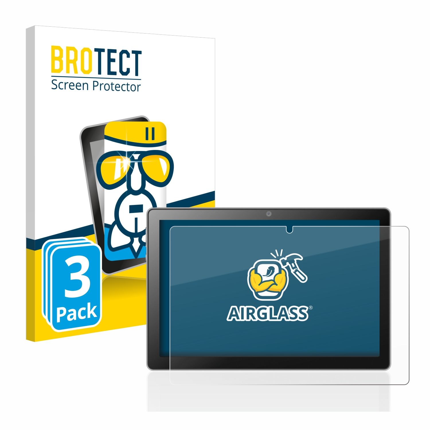 Airglass X10 BROTECT Schutzfolie(für Mediacom SmartPad 3x 4G) klare