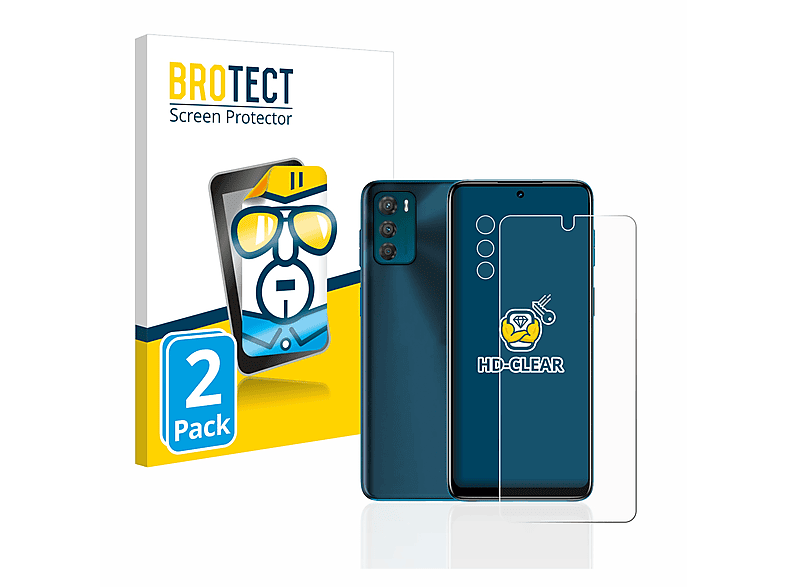 BROTECT 2x klare Schutzfolie(für Motorola Moto G42)
