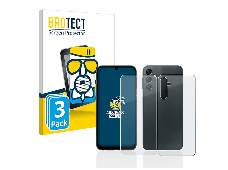 BROTECT 3x Airglass matte Schutzfolie(für Samsung Galaxy A24 4G)
