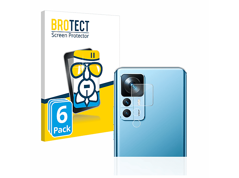 BROTECT 6x Airglass 12T) klare Schutzfolie(für Xiaomi