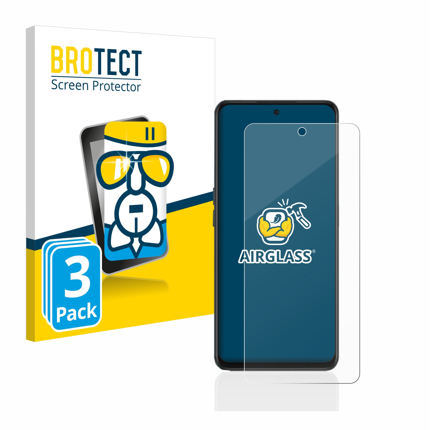 Schutzfolie(für Nord Airglass BROTECT klare 3x OnePlus N30)