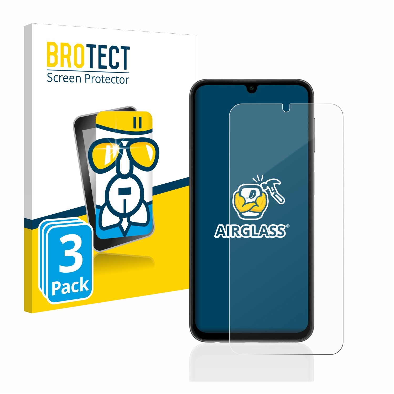 Schutzfolie(für A24 3x Galaxy BROTECT Airglass klare 4G) Samsung