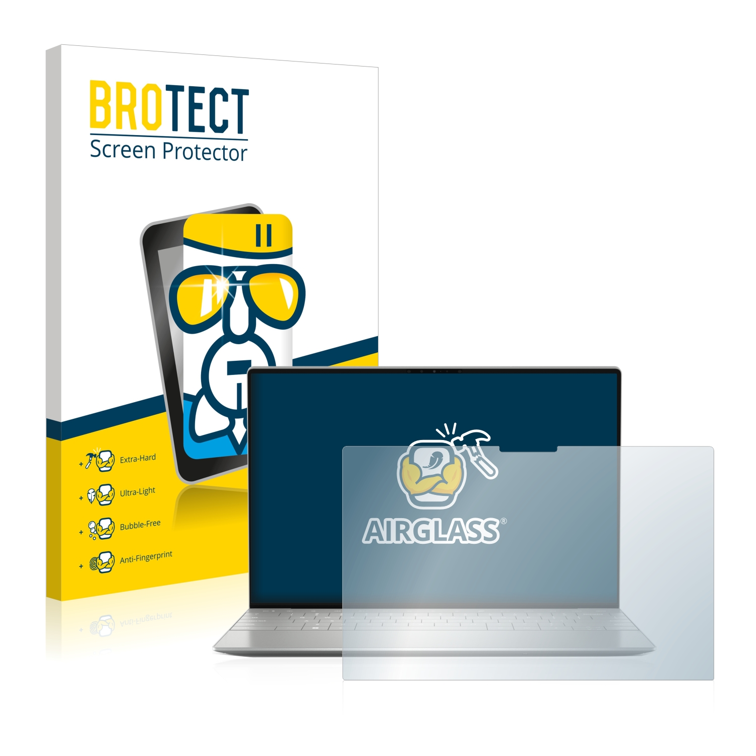 BROTECT Airglass Touch) XPS Schutzfolie(für klare Dell 9320 13 Plus