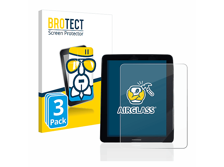 BROTECT 3x Airglass klare Schutzfolie(für Volvo Polestar 2 2020 Infotainment System)