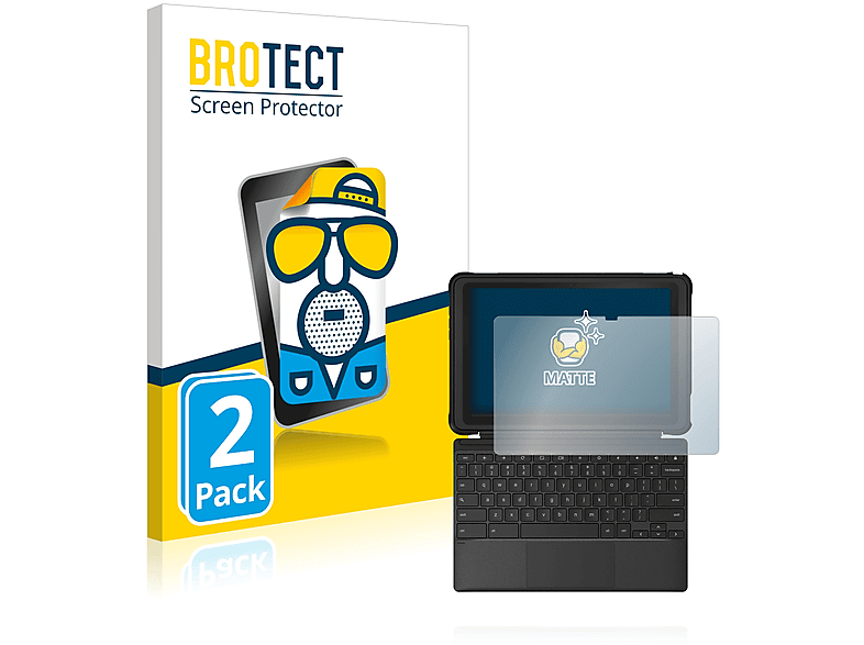 BROTECT 2x matte Schutzfolie(für ASUS Chromebook Detachable CZ1)
