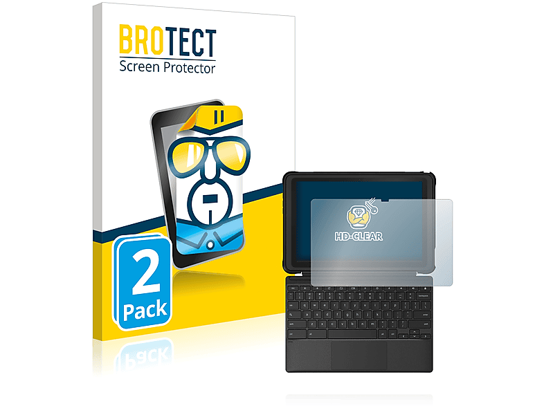 BROTECT 2x klare Schutzfolie(für ASUS Chromebook Detachable CZ1)