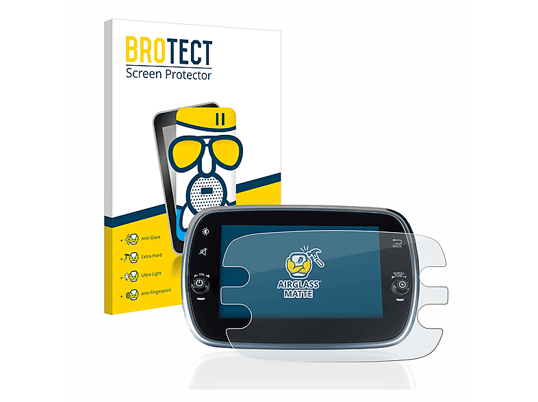 BROTECT Airglass matte Schutzfolie(für Fiat 500X 2016-2019 Uconnet 7\