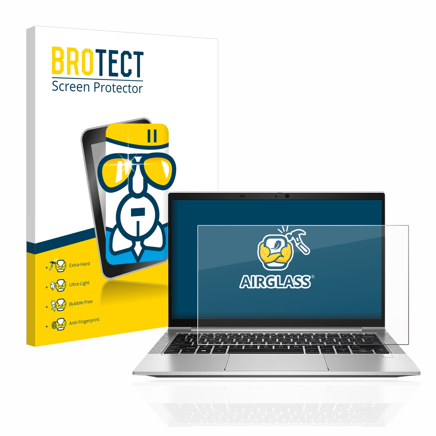 BROTECT Airglass klare Schutzfolie(für HP 830 EliteBook G8)