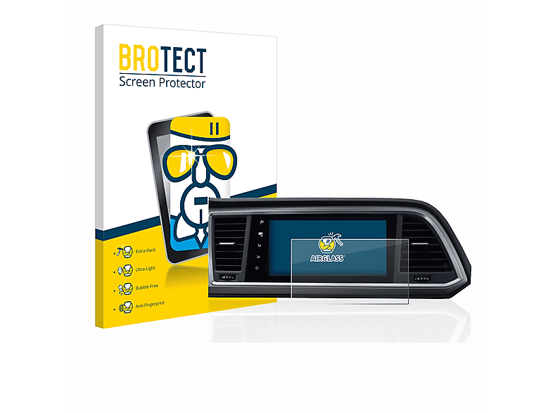 BROTECT Airglass klare System Style Infotainment Ateca Schutzfolie(für Seat 9.2\