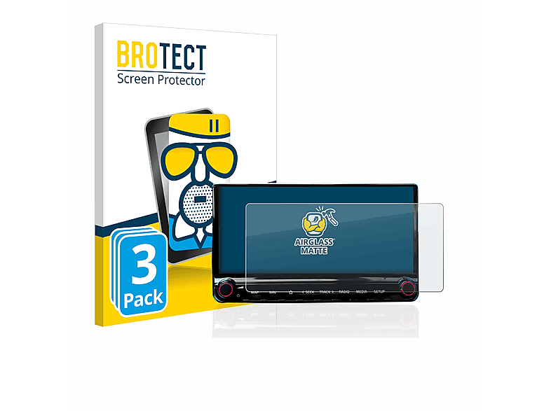 BROTECT 3x Airglass matte Schutzfolie(für Kia XCeed 2019 Infotainment System 10.25\