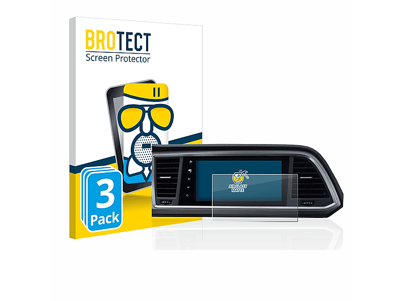 BROTECT 3x Airglass matte Schutzfolie(für System 2020 Style Infotainment Seat 9.2\