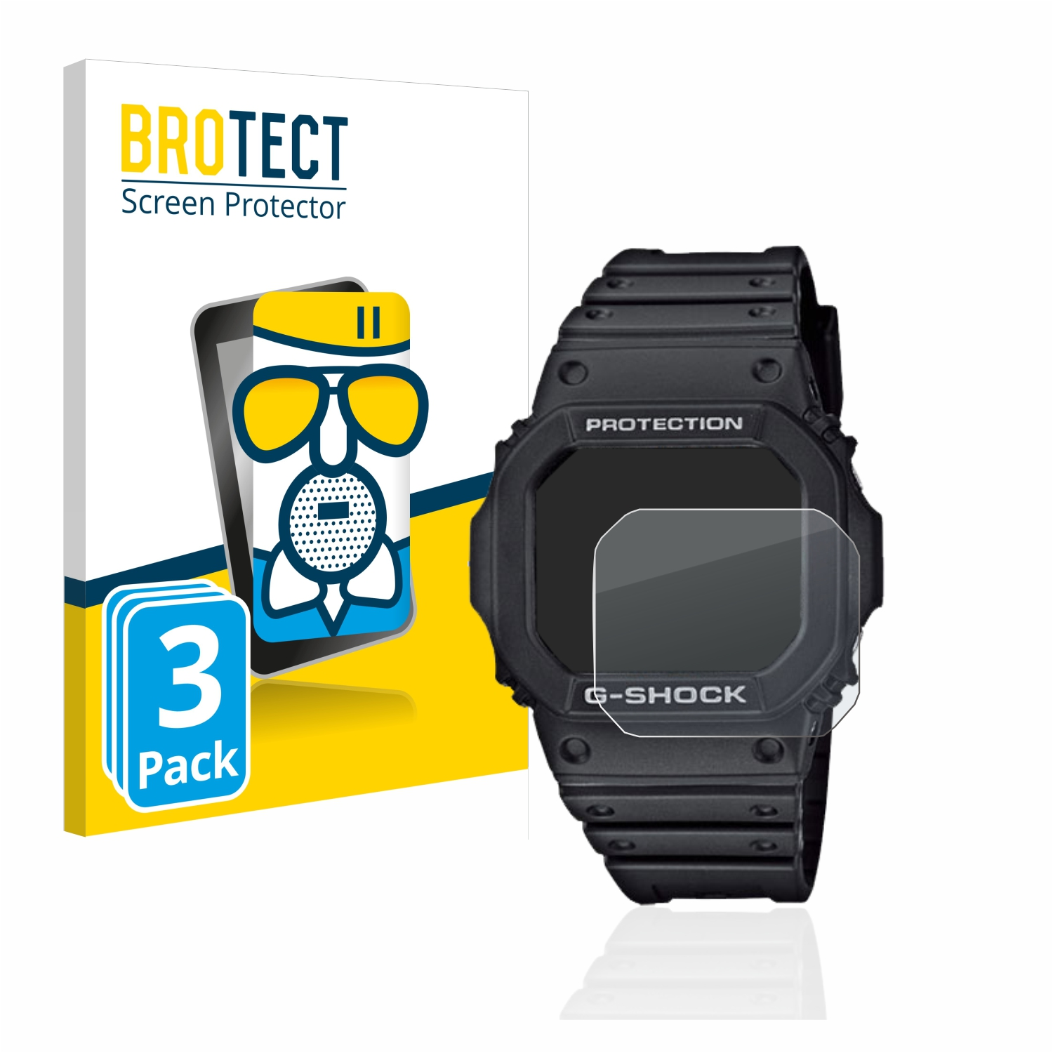 BROTECT Casio 3x matte Airglass GW-M5610-1ER) Schutzfolie(für G-Shock