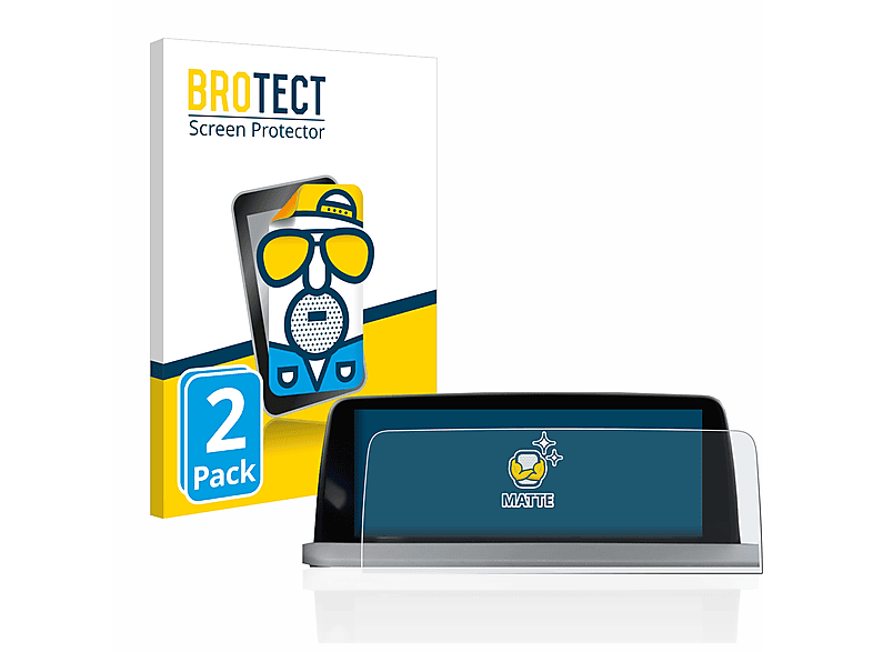 BROTECT 2x matte Schutzfolie(für BMW X3 G01 2017-2021 Infotainment System 10.2\
