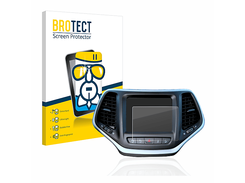 BROTECT Airglass klare Schutzfolie(für Jeep Cherokee Uconnect 8.4\