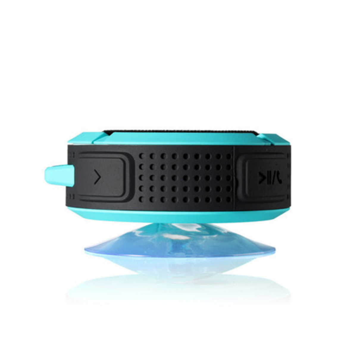 SYNTEK Bluetooth Lautsprecher Blau Wasserdicht Bluetooth-Lautsprecher, Subwoofer Saugnapf Schwarz, Blau