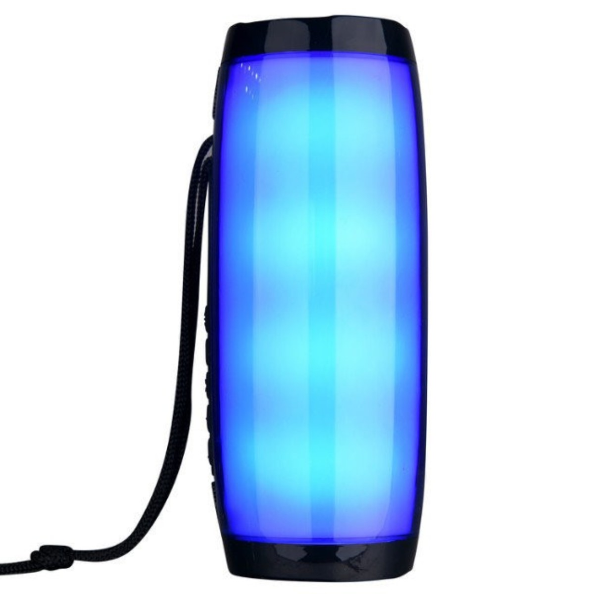 Bluetooth-Lautsprecher Outdoor Farblichter Dazzle LED Resonanzkörper, Drahtloser Grau SYNTEK Subwoofer Wasserdicht