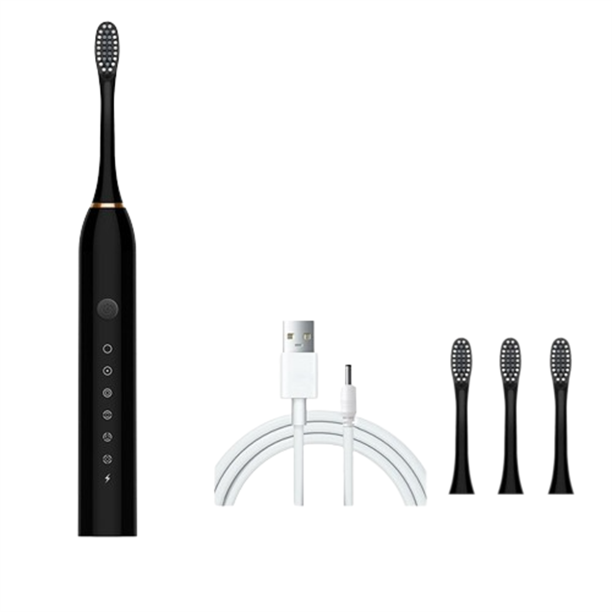 SYNTEK Elektrische Zahnbürste Sonic Weiß Smart Toothbrush Set Wiederaufladbar Weiß Elektrische Zahnbürste