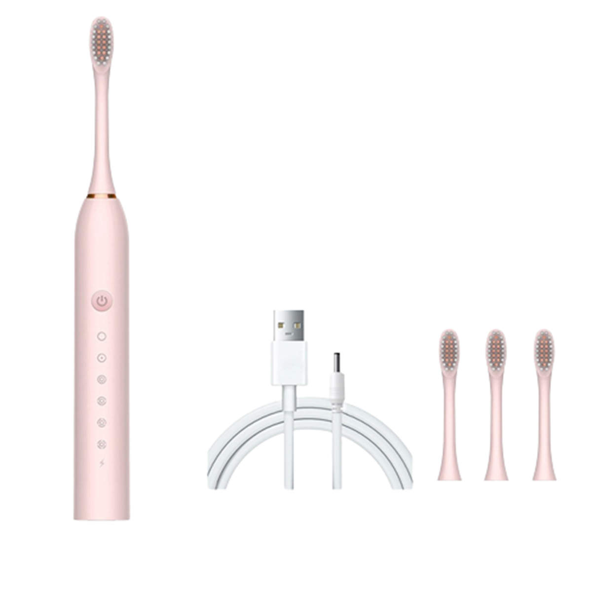 SYNTEK Elektrische Zahnbürste Pink Smart Elektrische Rosa Sonic Automatic Soft Zahnbürste Brush