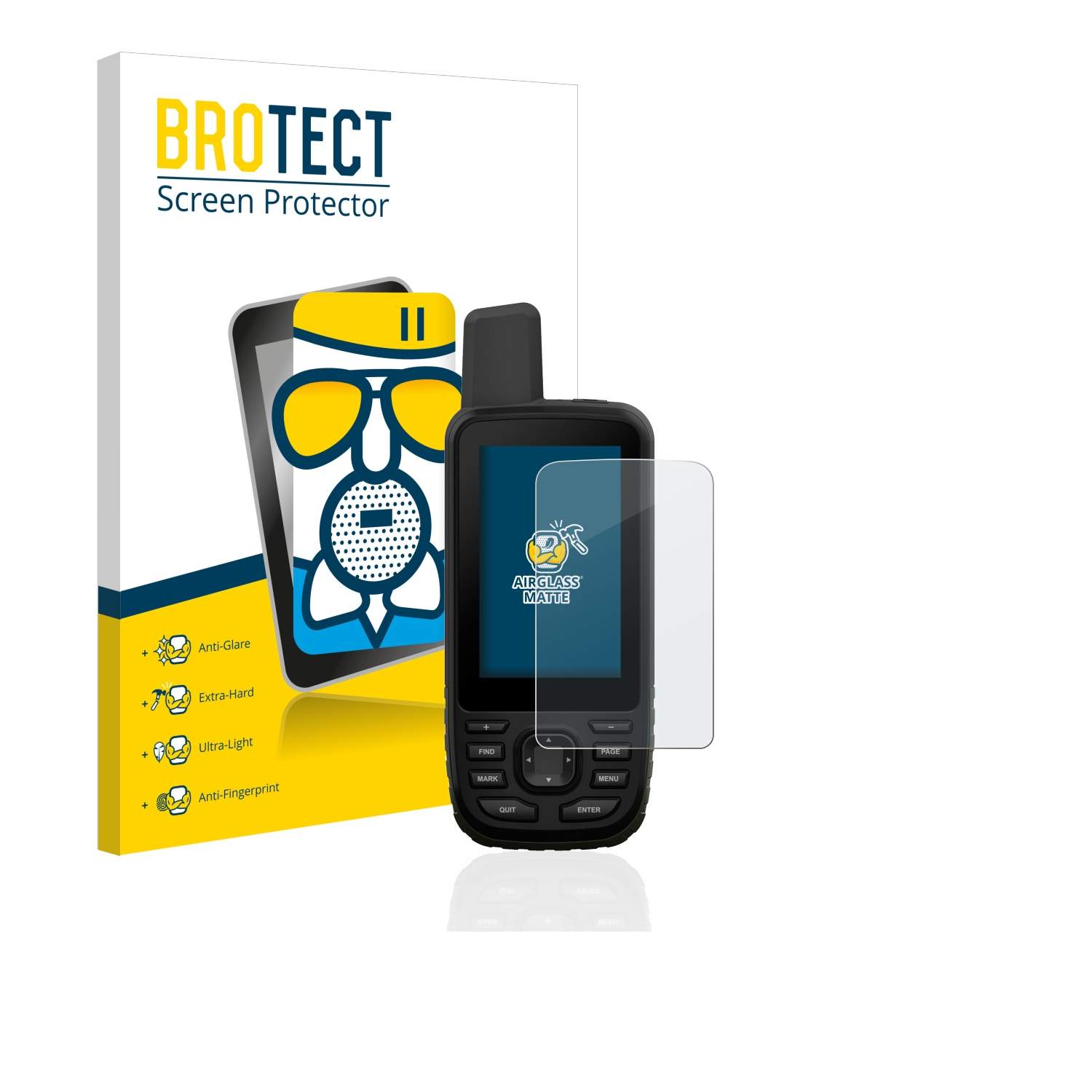 BROTECT Airglass matte GPSMAP 66s) Garmin Schutzfolie(für