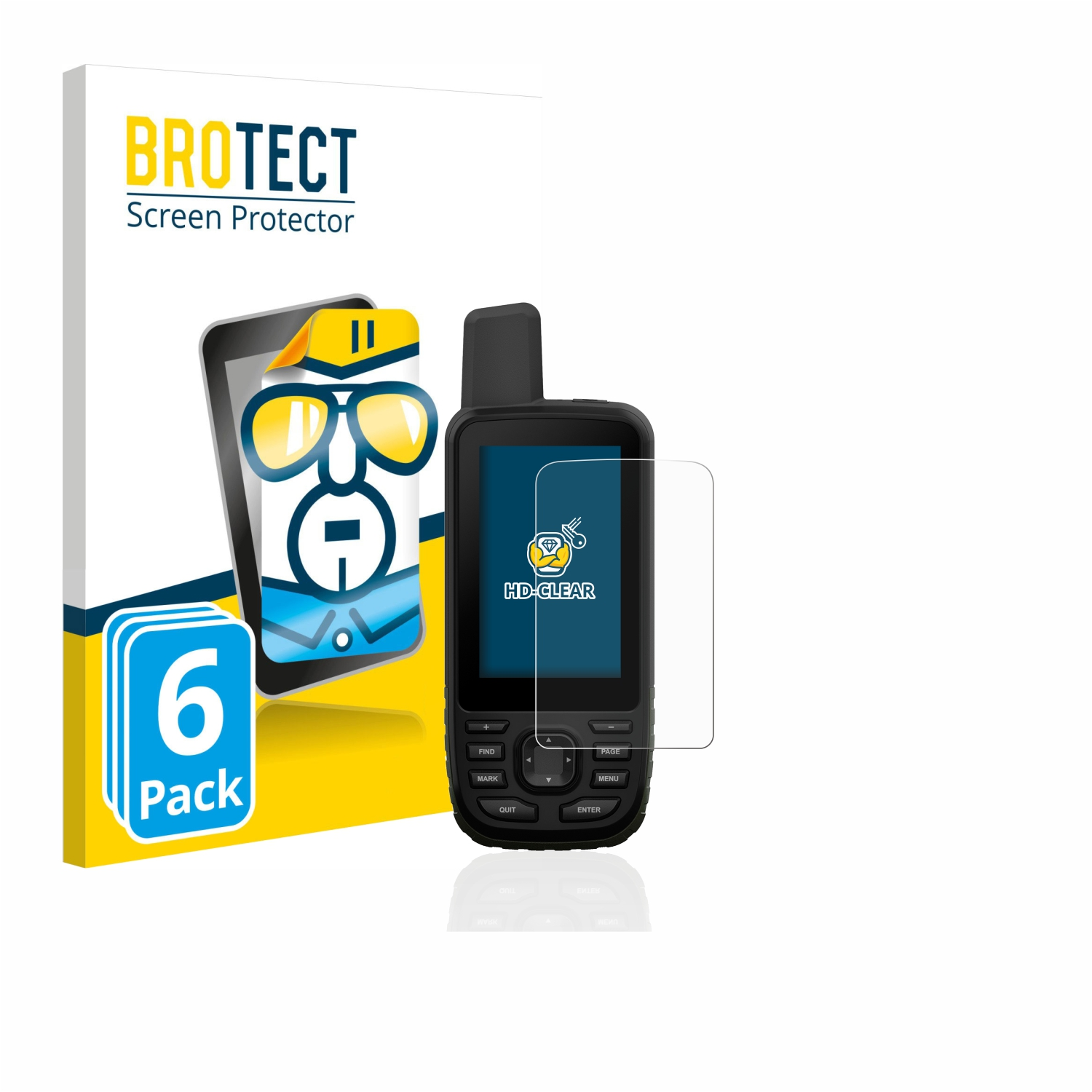 6x GPSMAP klare Garmin BROTECT 66s) Schutzfolie(für