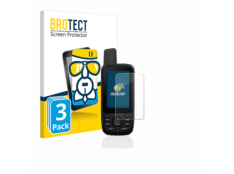Garmin GPSMAP Schutzfolie(für 3x klare 66s) Airglass BROTECT