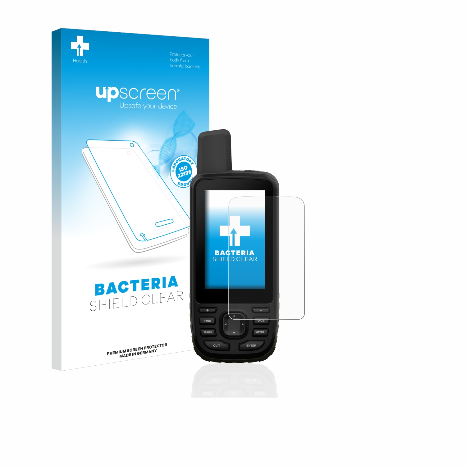 GPSMAP klare 66s) UPSCREEN Schutzfolie(für antibakteriell Garmin