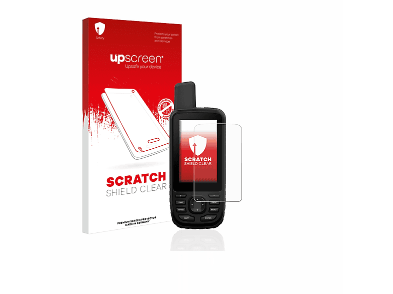 klare Garmin 66s) GPSMAP Kratzschutz Schutzfolie(für UPSCREEN