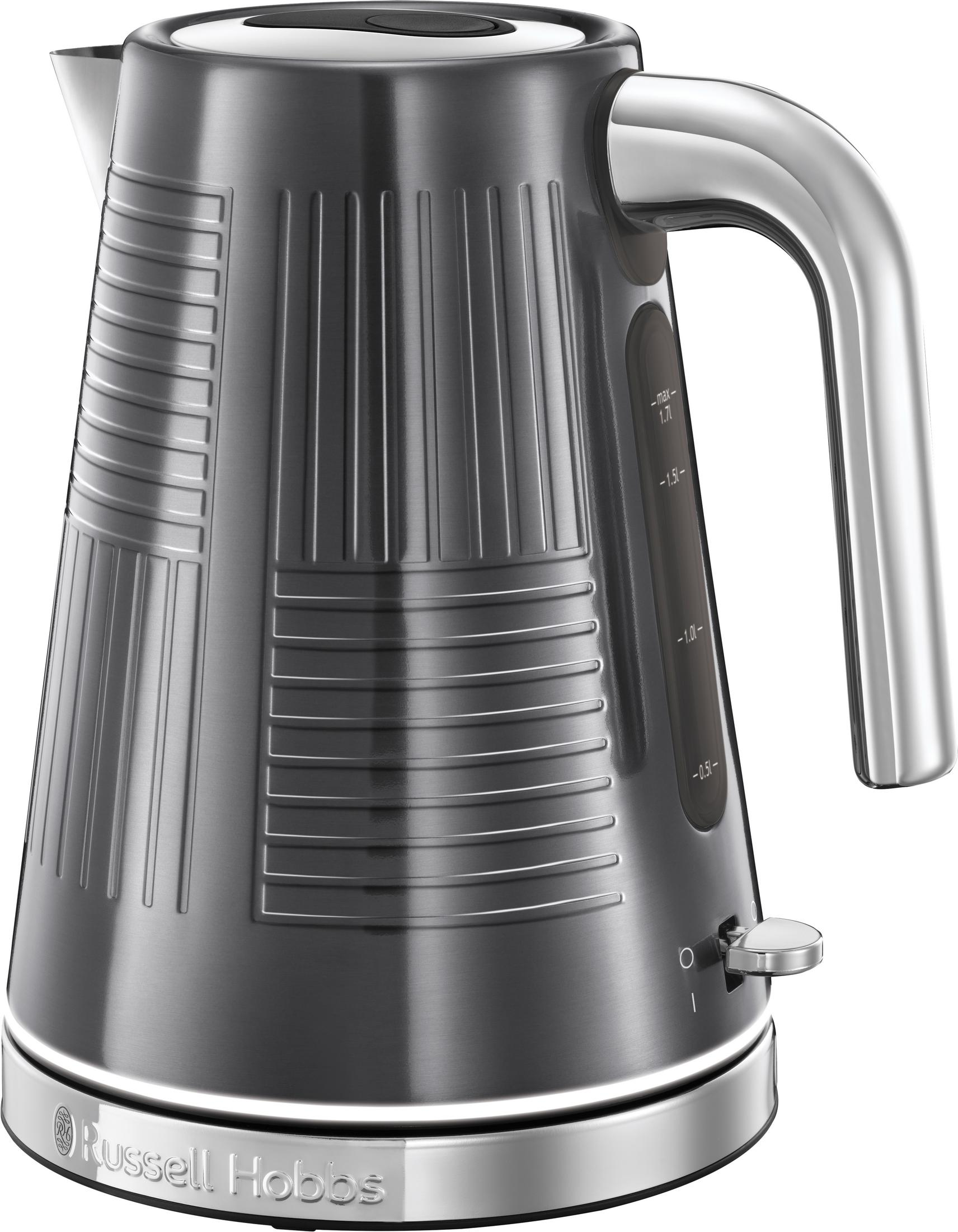 RUSSELL HOBBS GEO 25240-70 Edelstahl/Schwarz Wasserkocher,