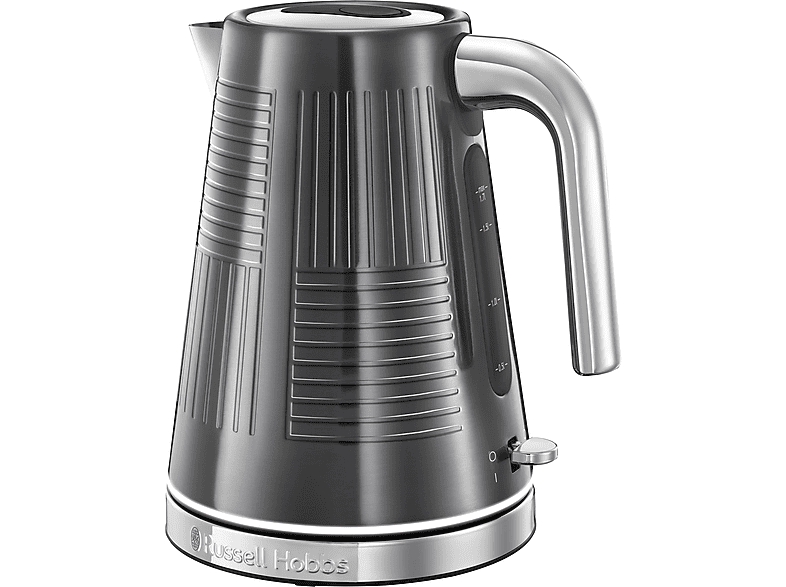 RUSSELL HOBBS Edelstahl/Schwarz Wasserkocher, GEO 25240-70