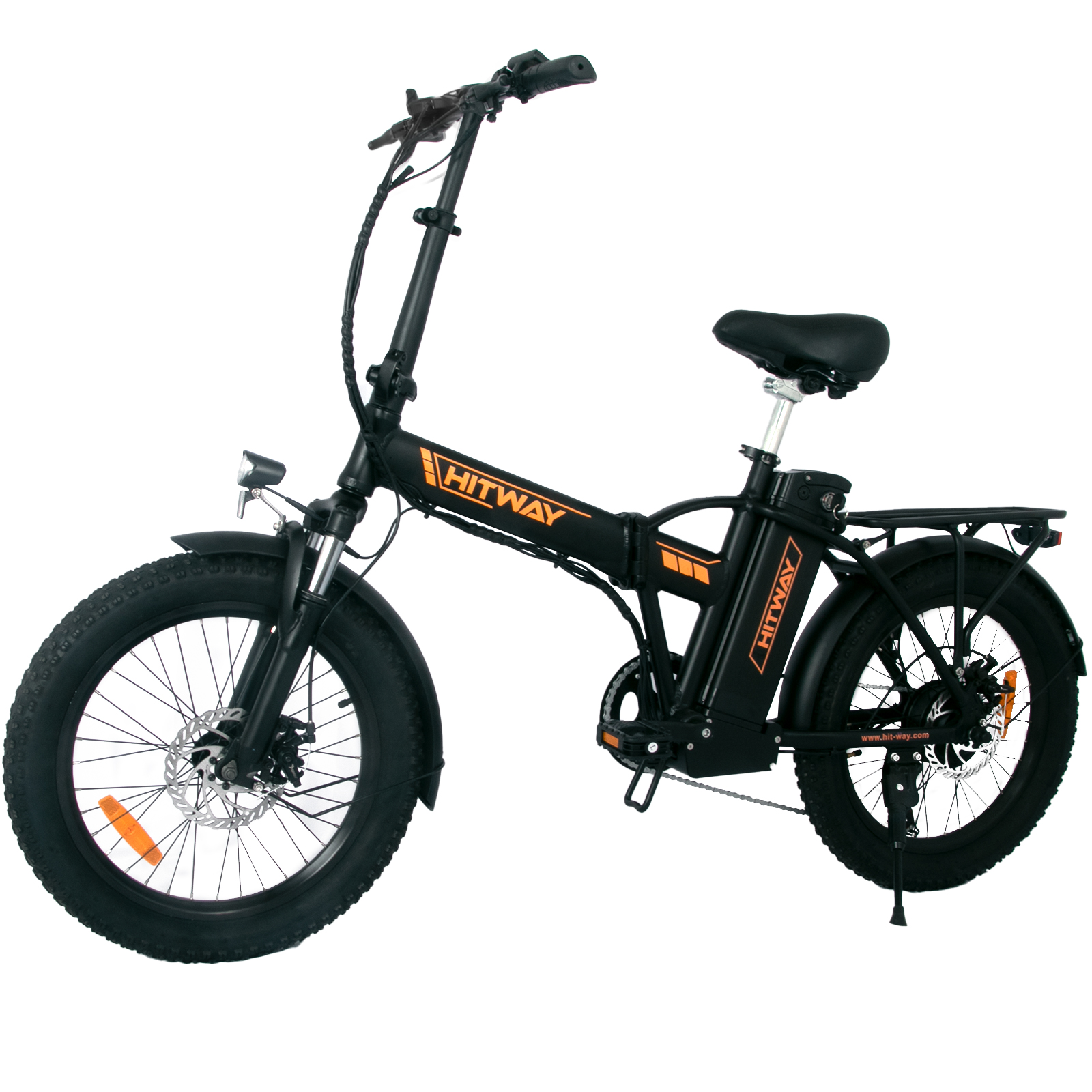 HITWAY BK11 Mountainbike (Laufradgröße: 20 Zoll, Unisex-Rad, Orange) 403,2, Schwarz und