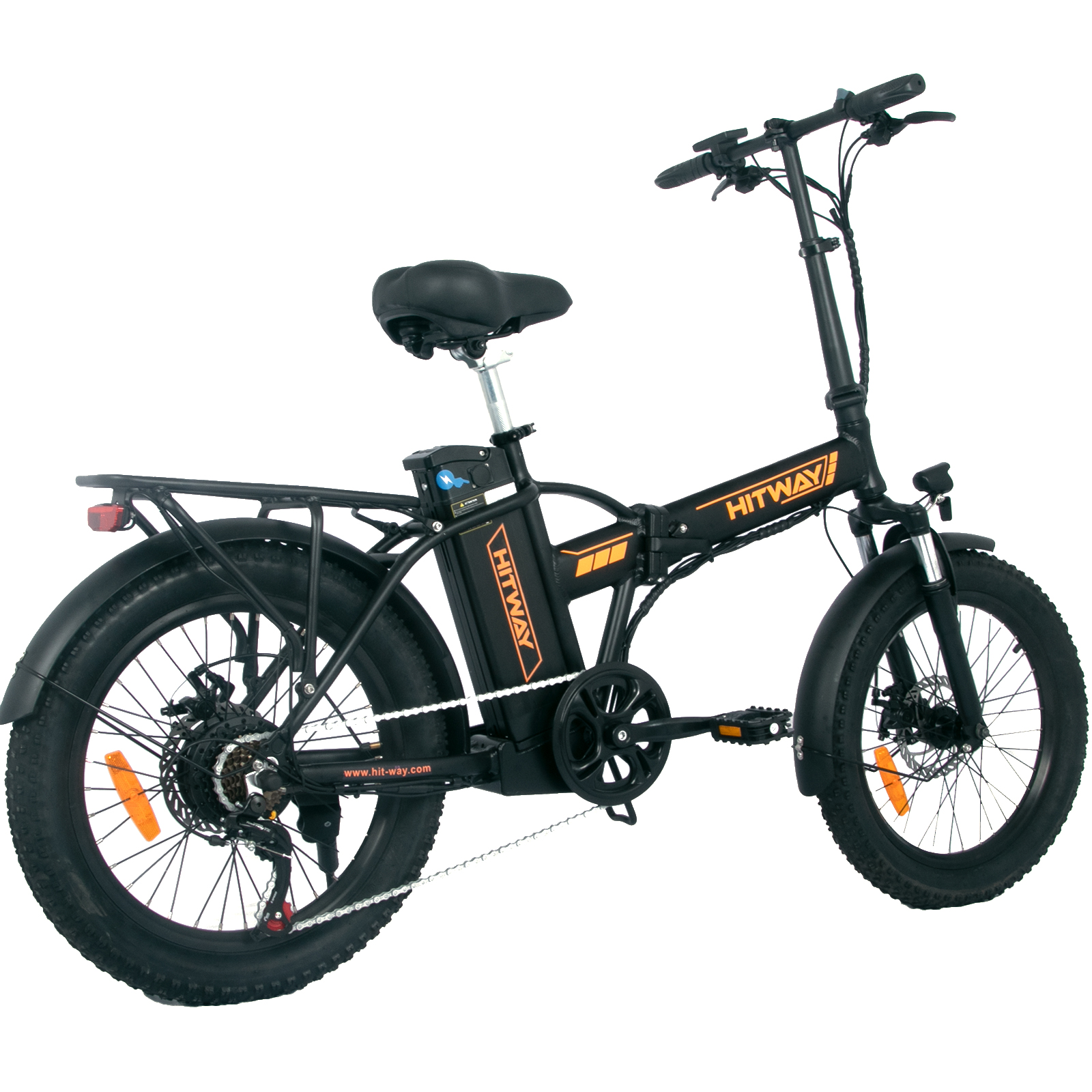 HITWAY BK11 Mountainbike und Schwarz 20 Zoll, (Laufradgröße: 403,2, Unisex-Rad, Orange)
