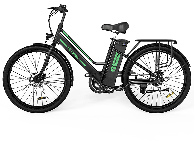 Bicicletta Elettrica HITWAY Mountain Bike 26" - Batteria 48V15AH, 7 Velocità, 45-80km Autonomia - Foto 9