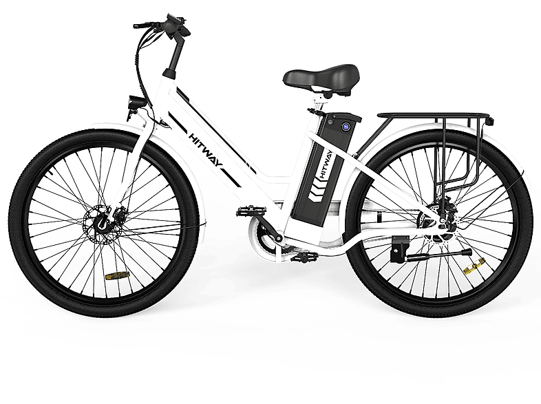 HITWAY BK8S Citybike (Laufradgröße: 26 Zoll, Unisex-Rad, Weiß)