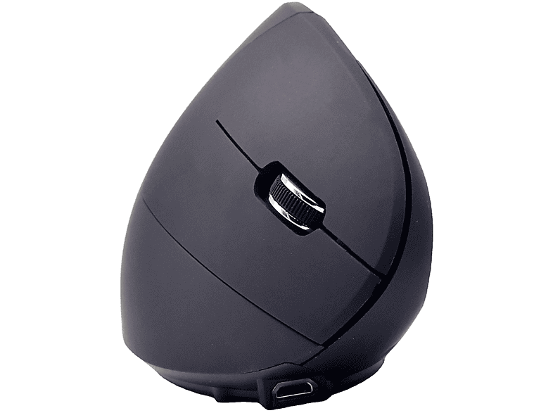 SHAOKE Kabellose Maus Ergonomische, Licht Maus, optische emittierende, geräuschlose Bluetooth-Maus Schwarz